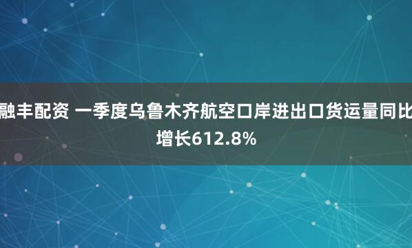 融丰配资 一季度乌鲁木齐航空口岸进出口货运量同比增长612.8%