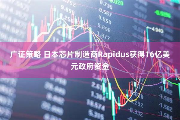 广证策略 日本芯片制造商Rapidus获得16亿美元政府资金